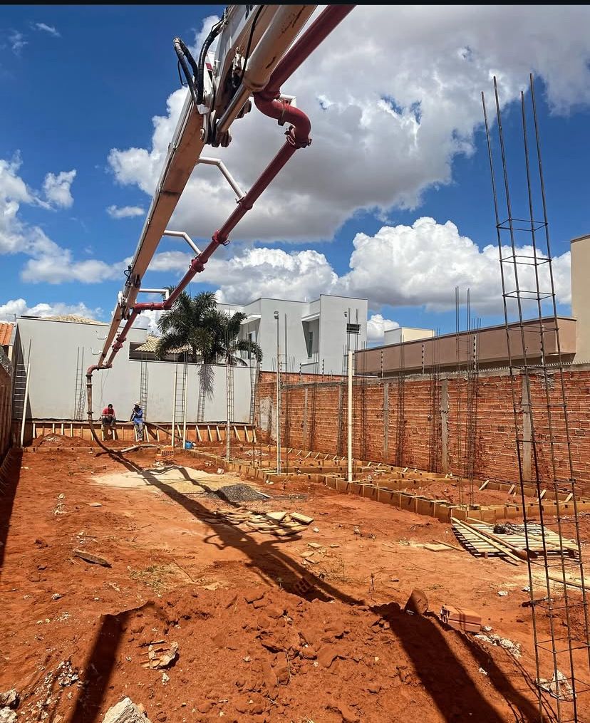 Concretagem com bomba