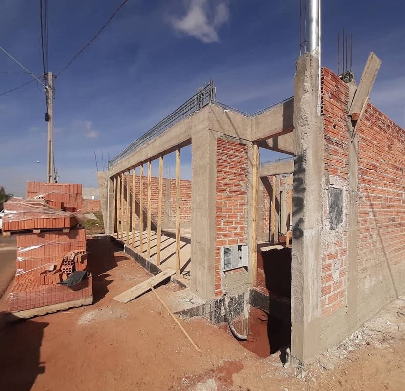 Casa em construção  - Estrutura